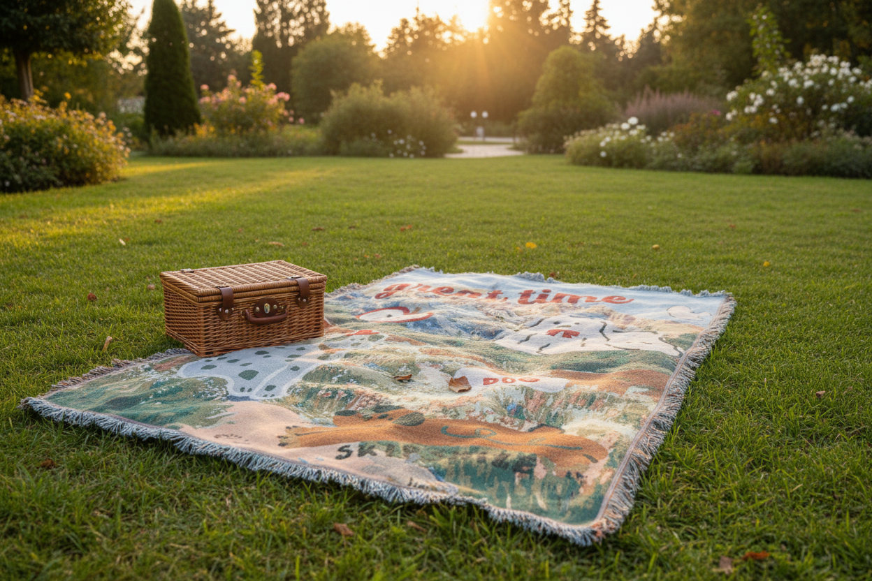 Whimsical Dog Jacquard Tapestry Wall Hanging – 90×130cm Custom Pattern | OEM Weaving Jacquard Tapestry