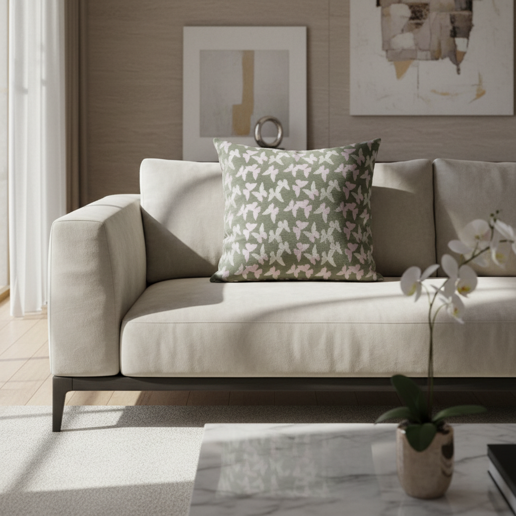 Butterfly Jacquard Chenille Fabric for Upholstery & Home Décor | 350gsm | 145-300cm Width | OEM Manufacturer Chenille Jacquard