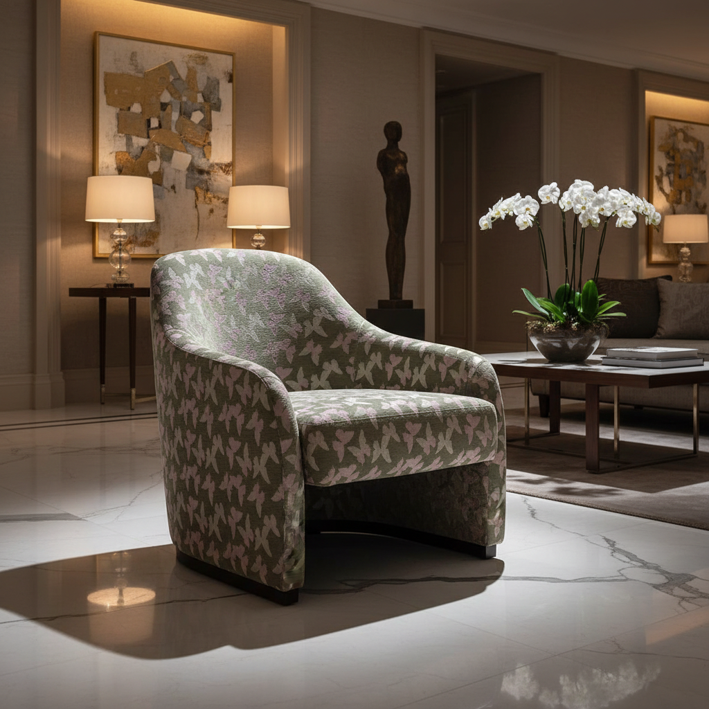 Butterfly Jacquard Chenille Fabric for Upholstery & Home Décor | 350gsm | 145-300cm Width | OEM Manufacturer Chenille Jacquard