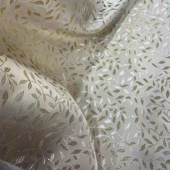 3D Floral Jacquard Brocade Fabric - 100% Polyester for Apparel & Formal Wear Jacquard fabric