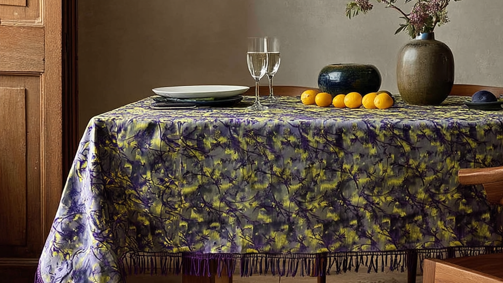 Jacquard tablecloth