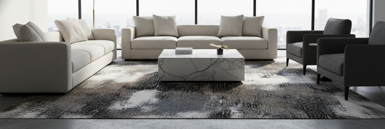 Contemporary Living Room Rug