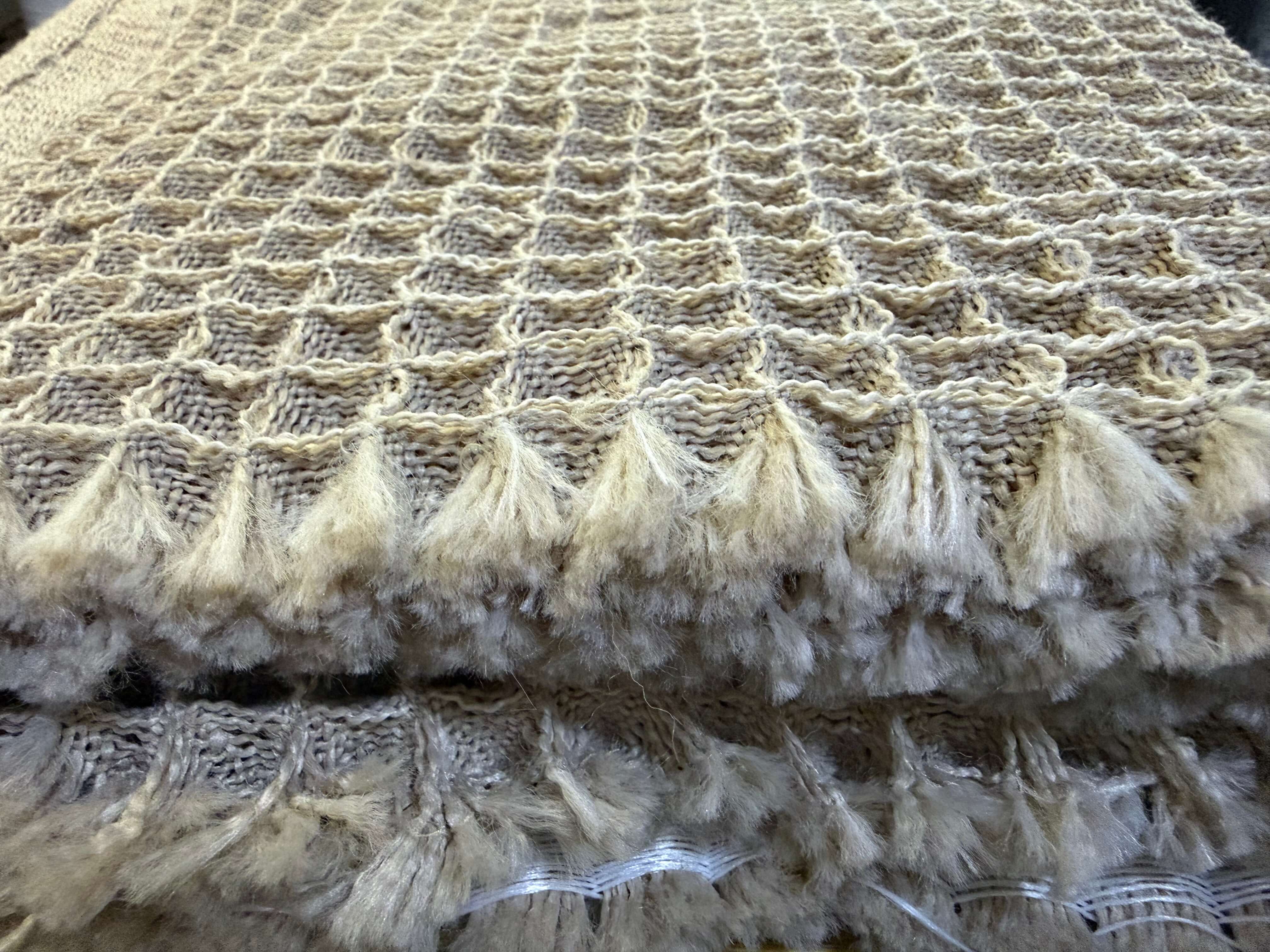 Waffle Weave Jacquard Fabric – 730gsm High-Stretch Specialty Yarn Jacquard