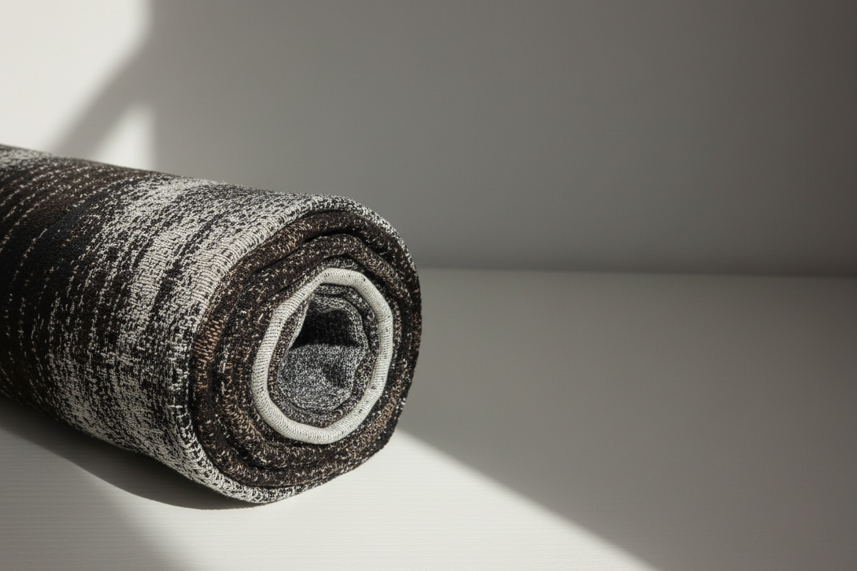 Abstract Brushstroke Jacquard Fabric - Heavy Weight Cotton-Poly Blend for Upholstery & Contemporary Interiors Cotton-Poly Jacquard Fabric