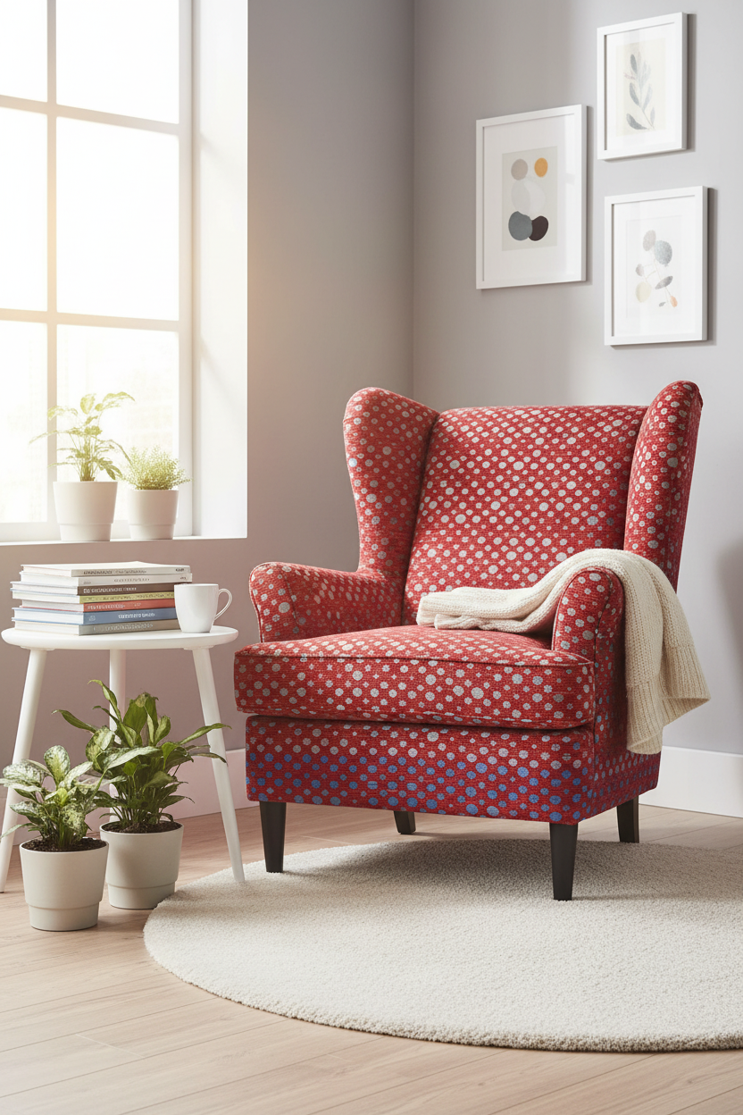 Chenille Jacquard Fabric – 350gsm Polka Dot Pattern | OEM Polyester-Cotton Chenille Jacquard