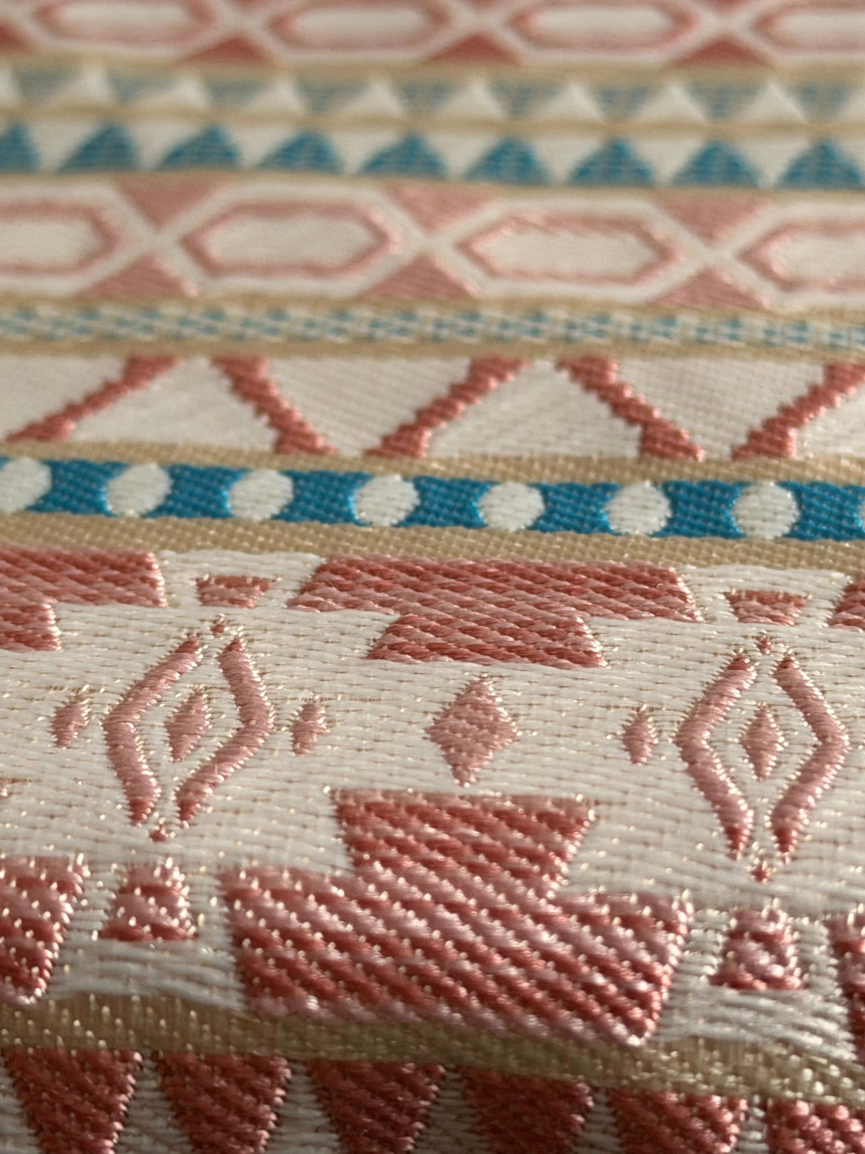 Southwest Aztec Geometric Jacquard Fabric - Lightweight Polyester Stretch Textile Jacquard Fabric