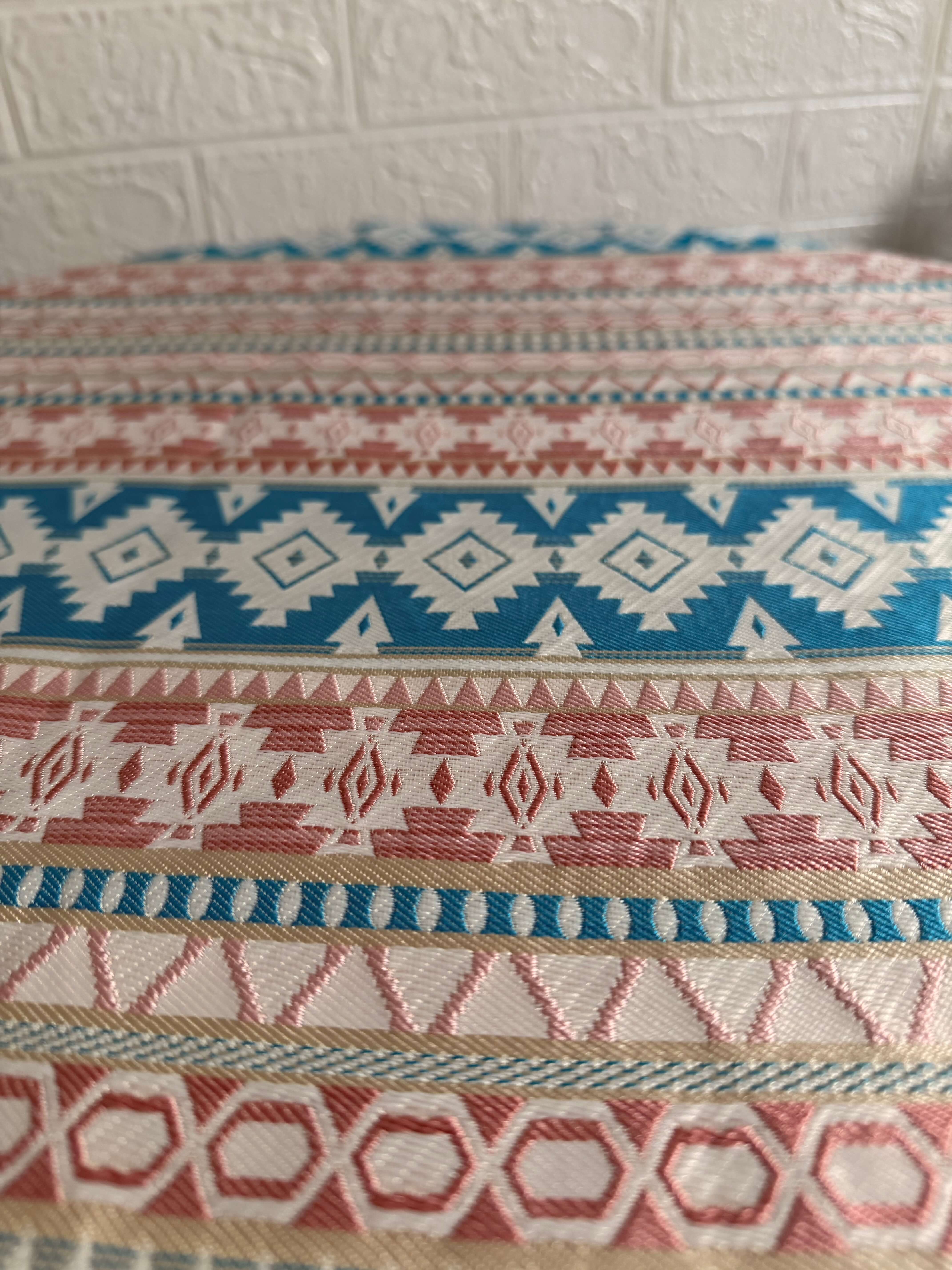 Southwest Aztec Geometric Jacquard Fabric - Lightweight Polyester Stretch Textile Jacquard Fabric